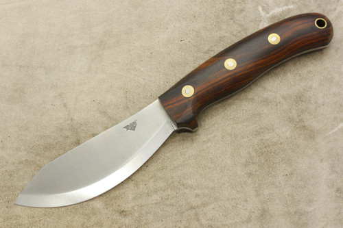 LT Wright Knives JX2 Jessmuk - Scandi Grind - Desert Ironwood - Matte Finish / FREE Black Liners! - 3