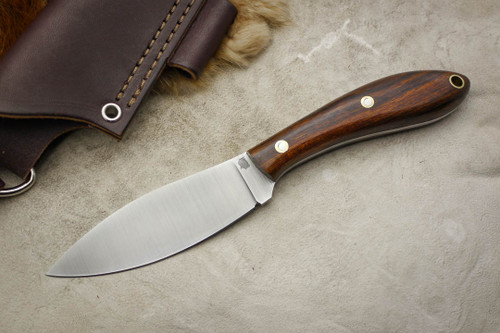 LT Wright Knives Large Northern Hunter - AEB-L Steel - Flat Grind - Desert Ironwood - 2