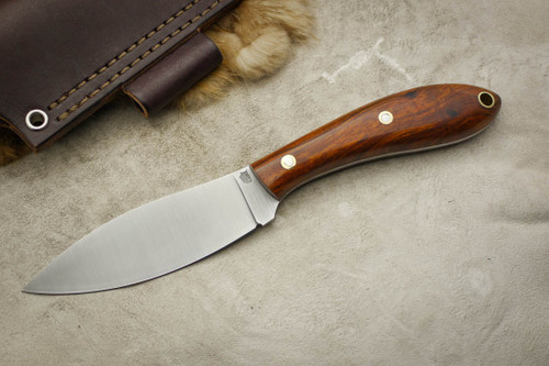 LT Wright Knives Large Northern Hunter - AEB-L Steel - Flat Grind - Desert Ironwood - 5