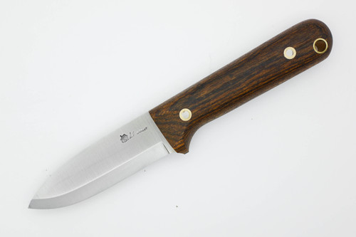 LT Wright Knives Next Gen - Scandi Grind - 3V Steel - Bocote - Matte Finish - FREE Black Liners! - 5