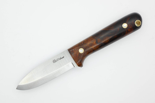 LT Wright Knives Next Gen - Scandi Grind - 3V Steel - Desert Ironwood - 3 / FREE Black Liners!