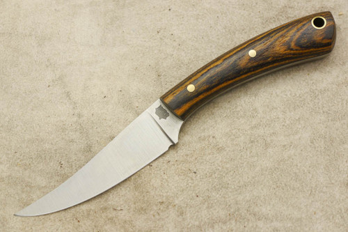 LT Wright Knives Small Swoop - Bocote Handle - Matte Finish / FREE Black Liners - 1