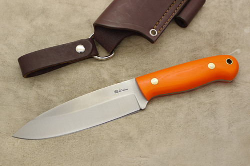 LT Wright Knives Sospes - Saber Grind - Orange G10 - Matte Finish