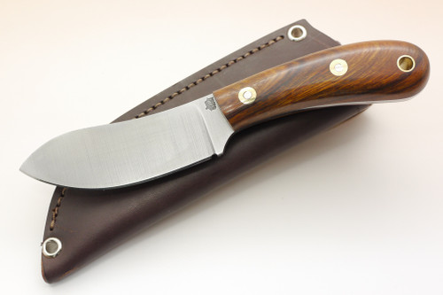 LT Wright Knives: Camp MUK (Flat Grind) Fixed Blade Knife w/ Desert Ironwood Handle - 2