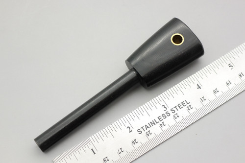 LT Wright Knives: Firesteel w/ Black Canvas Micarta Handle - Polished Finish