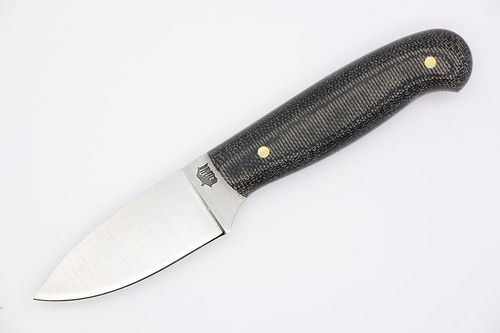 LT Wright Knives Patriot - A2 Steel - Flat Grind - Black Canvas Micarta Handle - Matte Finish