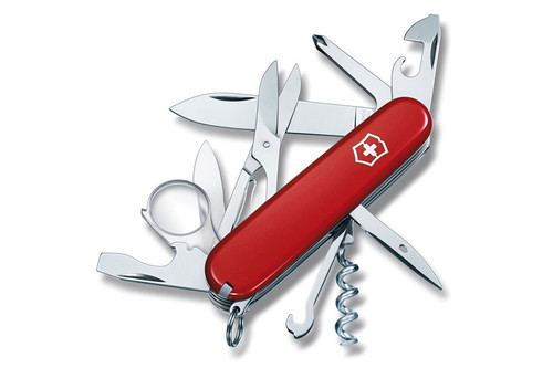 Swiss Army EXPLORER - Red w/ Nylon Belt Pouch - Black