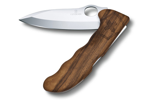 Swiss Army Hunter Pro - Walnut Wood w/ Nylon Belt Pouch