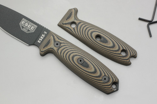 TKC: COMPACT G10 Handle for ESEE 3 / ESEE 4 - Earth Camo