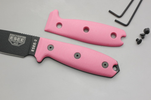 TKC: COMPACT G10 Handle for ESEE 3 / ESEE 4 - Pink