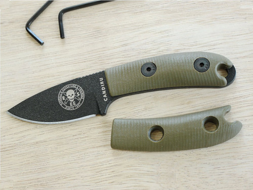 TKC: G10 Handle for ESEE Candiru - Ranger Green