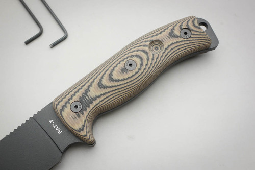 TKC: G10 Handle for Ontario RAT-5 / RAT-7 - Earth Camo