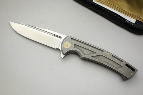 WE Knife Company 614F - Frame Lock - Gray Titanium