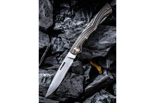 WE Knife Company 905A - Scamp Slip Joint - Black and Bronze - 3" Blade wth Satin Finish