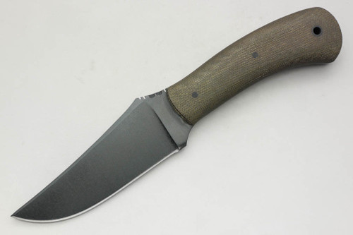 Winkler Knives - Blue Ridge Hunter - 80CRV2 Steel - Flat Grind - Green Laminate