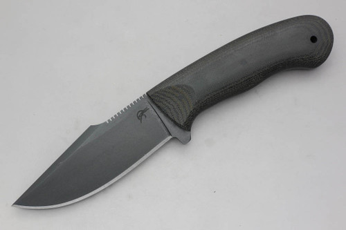 Winkler Knives - Knight Jaeger - 80CRV2 Steel - Flat Grind - Black Canvas Micarta Handle