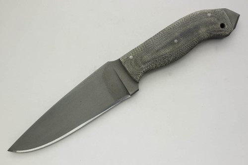 Winkler Knives - Spike - 80CRV2 Steel - Flat Grind - Black Canvas Micarta Handle - Crusher Spike/Glass Breaker