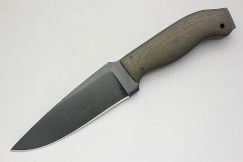 Winkler Knives - Striker - 80CRV2 Steel - Flat Grind - Green Canvas Micarta Handle