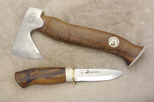 Karesuando Kniven 4025 Unna Aksu Hunters Axe and 8" Knife Hunting Set - Walnut - Stainless Steel - 1