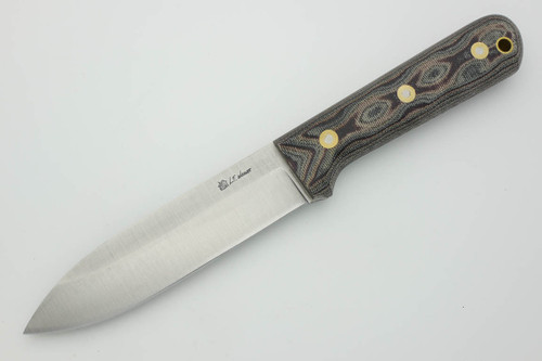 LT Wright Knives Gen 5 - Saber Grind - Python Canvas Micarta - Matte Finish