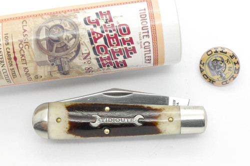 Great Eastern Cutlery Tidioute #86 Oil Field Jack - 2 Blade - Natural Oily Creek Bone - 26