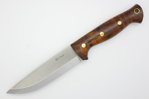 LT Wright Knives Forest Trail - CPM 3V Steel - Scandi Grind - Desert Ironwood Handle - 1 / FREE BLACK LINERS!
