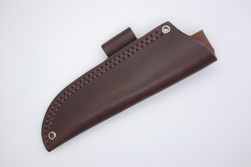 Battle Horse Knives #09 Pouch Style Hip Sheath WITH Firesteel Loop, Right Hand - Brown