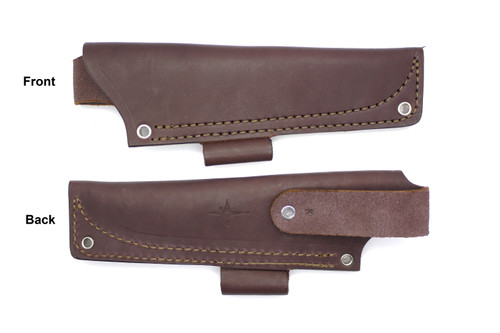 TKC: #K Pouch Style Leather HIP Sheath Brown, RH, Firesteel Loop