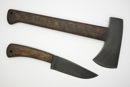 Winkler Knives - Highland Hatchet and Highland Hunter Matching Serial Numbers Set - Limited Edition - Serial Number 12