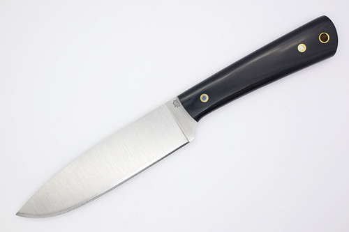 LT Wright Knives The Traveler Kitchen Knife - AEB-L Steel - Flat Grind - Black G10 - Polished Finish