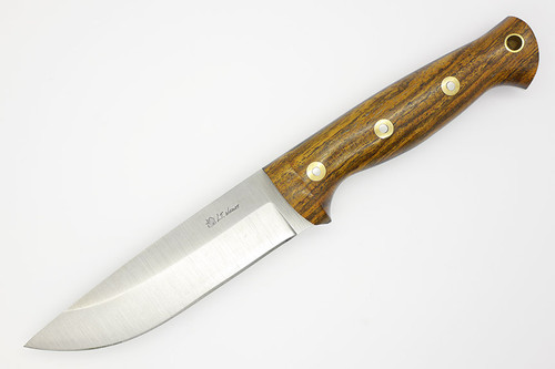 LT Wright Knives Forest Trail - A2 Steel - Saber Grind - Bocote Handle - Polished Finish - 2 / FREE Black Liners!