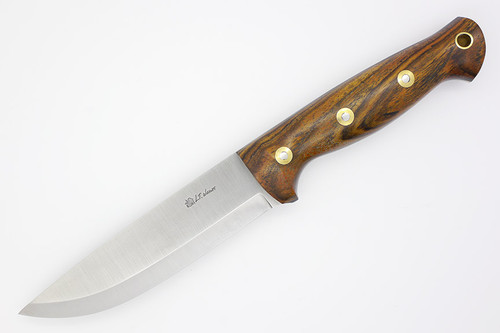 LT Wright Knives Forest Trail - A2 Steel - Scandi Grind - Bocote - Polished Finish - 1 / FREE Black Liners!