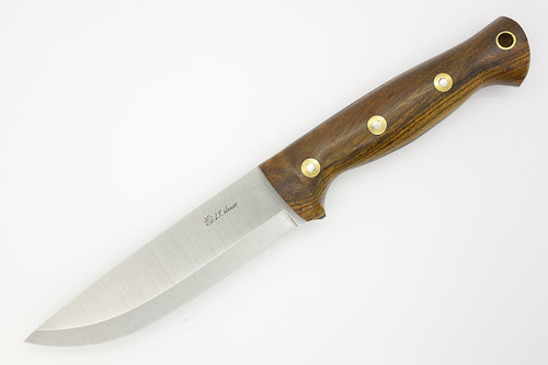 LT Wright Knives Forest Trail - A2 Steel - Scandi Grind - Bocote - Polished Finish - 2 / FREE Black Liners!