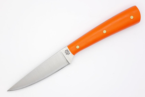 LT Wright Knives Coyote - A2 Steel - Flat Grind - Orange G10 Handle - Matte Finish