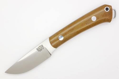 Bark River Knives Mini Fox River - CPM 3V Steel - Natural Canvas Micarta Handle