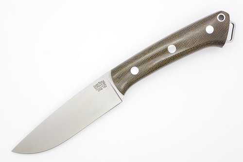 Bark River Knives Fox River - CPM 154 Stainless Steel - Green Canvas Micarta Handle