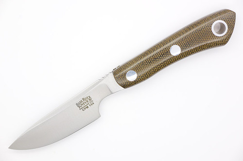 Bark River Knives Rascal II - CPM 154 Stainless Steel - Green Canvas Micarta Handle