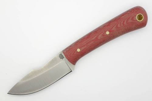 LT Wright Knives Second Amendment - D2 Steel - Saber Grind - Red Linen Micarta - Matte Finish - CHRISTMAS SPECIAL - FREE Softcase and Extra Discount!