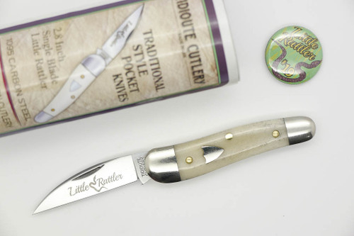 Great Eastern Cutlery Tidioute #19 Little Rattler - 1 Blade - Smooth White Bone