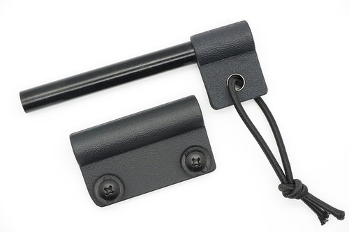 TKC Fire Starter Kit - Black Kydex Holder and Handle