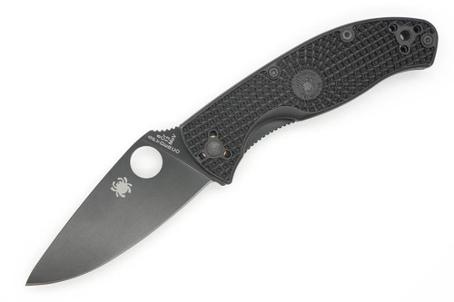 Spyderco Tenacious - C122PBBK - Folding Knife - Black 8Cr13MoV Stainless Steel Blade - Black Fiberglass Reinforced Nylon Handle