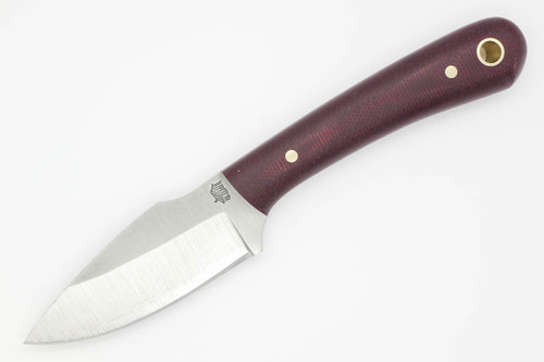 LT Wright Knives - Great Plainsman - D2 Steel - Saber Grind - Double Red Canvas Micarta Handle - Matte Finish