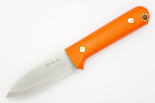 LT Wright Knives Next Gen - AEB-L Stainless Steel - High Scandi Grind - Orange G10 - Matte Finish