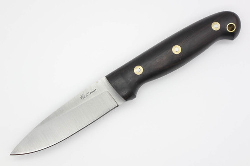 LT Wright Knives GNS - O1 Tool Steel - Saber Grind - African Blackwood Handle - Matte Finish - FREE BLACK LINERS! - 1