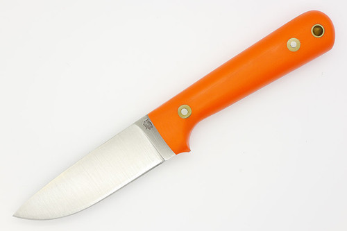 LT Wright Knives Woodsman Pro - A2 Steel - Flat Grind - Orange G10 Handle - Matte Finish