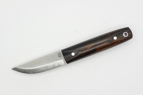 LT Wright Knives Pronghorn - O1 Steel - Scandi Grind - Desert Ironwood Handle - Polished Finish - 5 - FREE Black Liners!