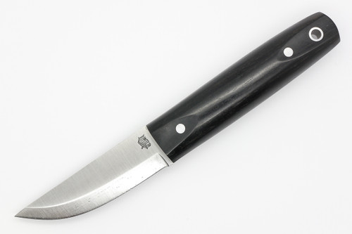 LT Wright Knives Pronghorn - O1 Steel - Scandi Grind - African Blackwood Handle - Polished Finish - 1 - FREE Black Liners!