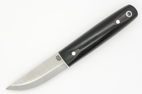 LT Wright Knives Pronghorn - O1 Steel - Scandi Grind - African Blackwood Handle - Polished Finish - 3 - FREE Black Liners!