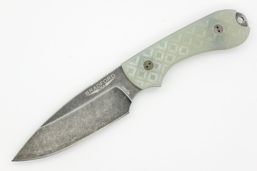 Bradford Knives: Guardian3 - M390 Steel - Drop Point - Sabre Grind - Nimbus Blade Finish - Ghost Textured G10 Handle