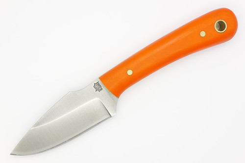 LT Wright Knives - Great Plainsman - D2 Steel - Saber Grind - Orange G10 Handle - Matte Finish